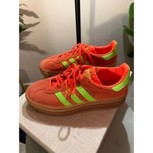 Adidas Originals Gazelle Bold Solar Orange Volt Green men 8.5 / wm 10.5